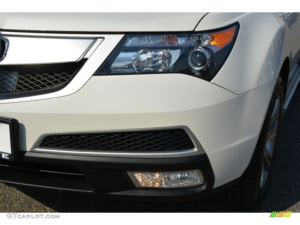 2013 MDX SH-AWD Advance - Aspen White Pearl / Parchment photo #32