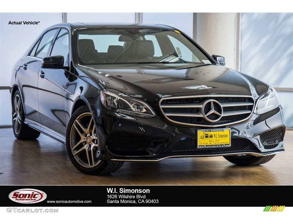 2016 E 350 Sedan - Black / Black photo #1