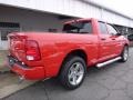 2014 Flame Red Ram 1500 Express Quad Cab 4x4  photo #2