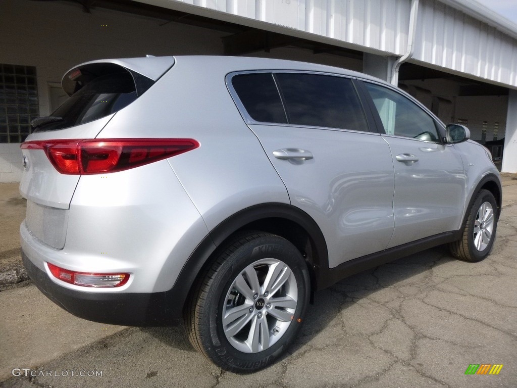 2017 Sportage LX AWD - Sparkling Silver / Black photo #2