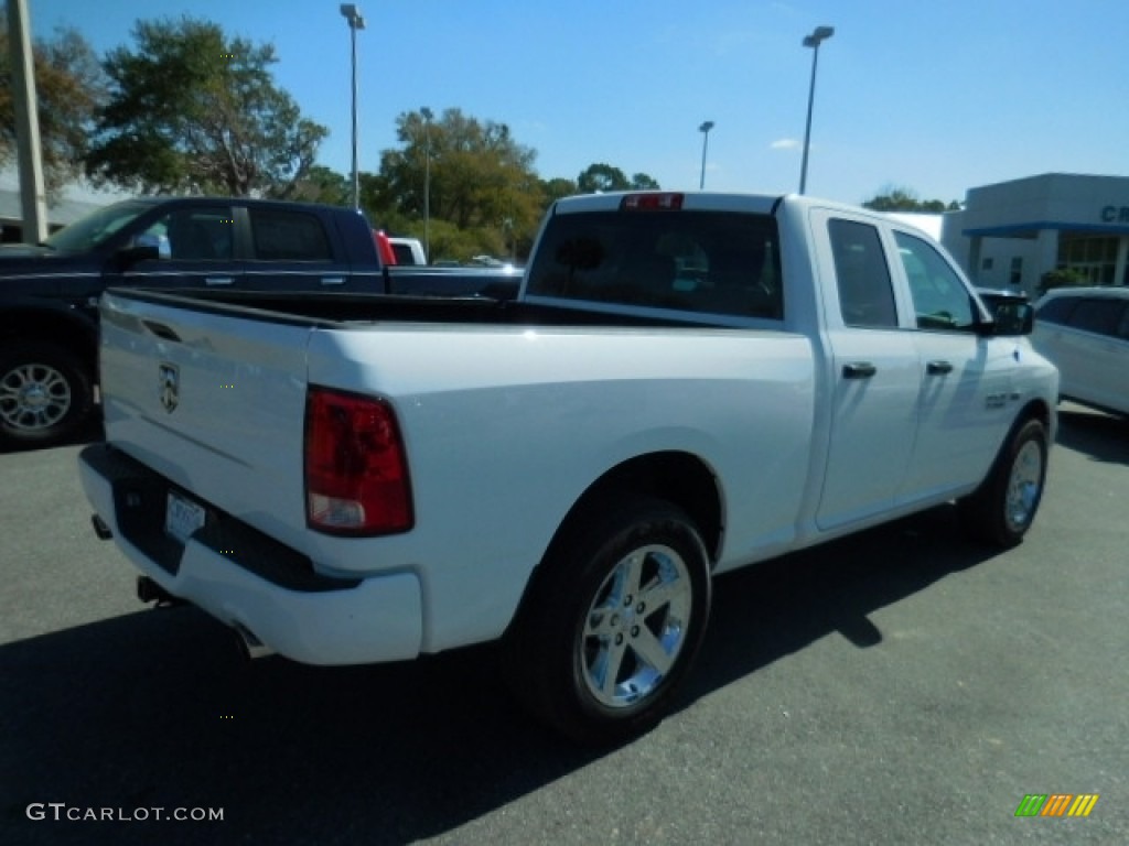 2014 1500 Express Quad Cab - Bright White / Black/Diesel Gray photo #8