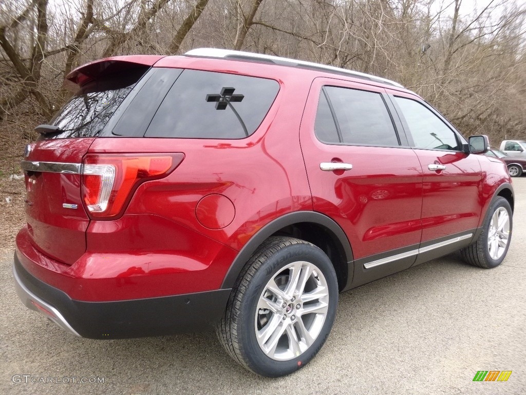 2016 Explorer Limited 4WD - Ruby Red Metallic Tri-Coat / Ebony Black photo #2