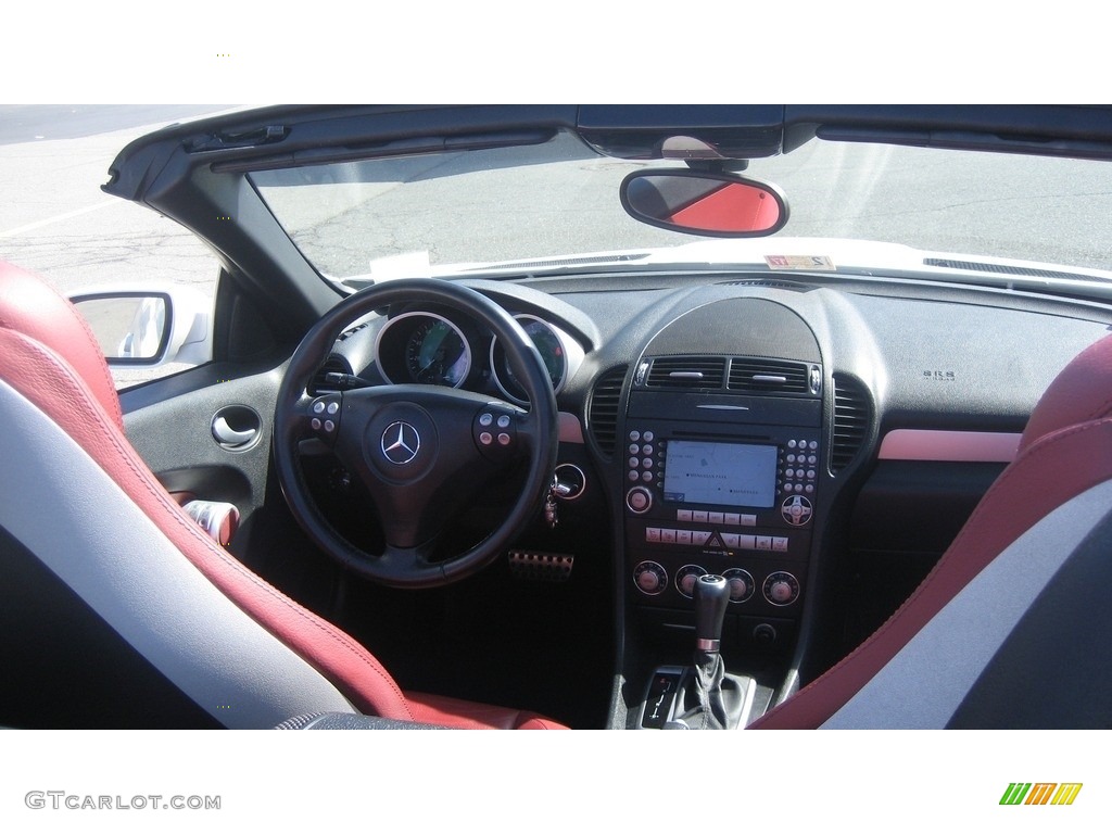 2007 SLK 350 Roadster - Arctic White / Red photo #4