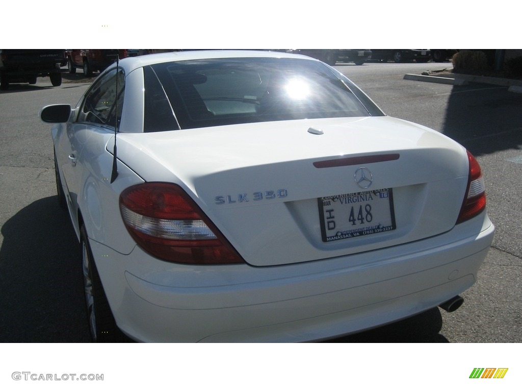 2007 SLK 350 Roadster - Arctic White / Red photo #22