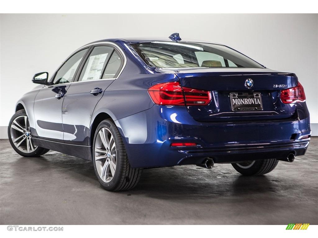 2016 3 Series 340i Sedan - Mediterranean Blue Metallic / Venetian Beige photo #3