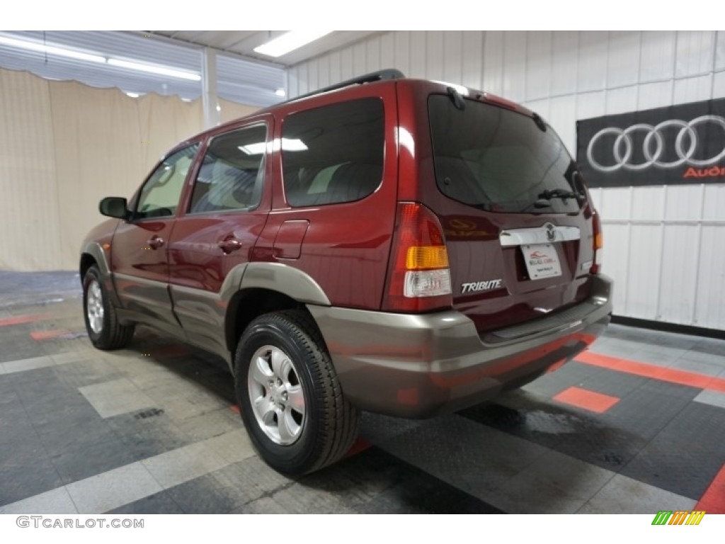 2003 Tribute ES-V6 4WD - Merlot Pearl Red Metallic / Medium Pebble Beige photo #10