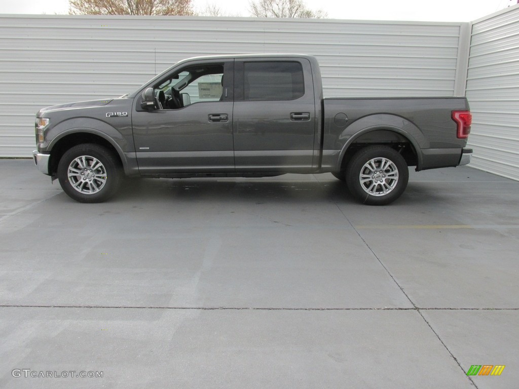2016 F150 Lariat SuperCrew - Magnetic / Black photo #6