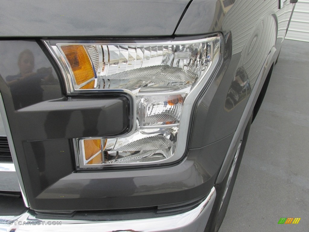 2016 F150 Lariat SuperCrew - Magnetic / Black photo #9