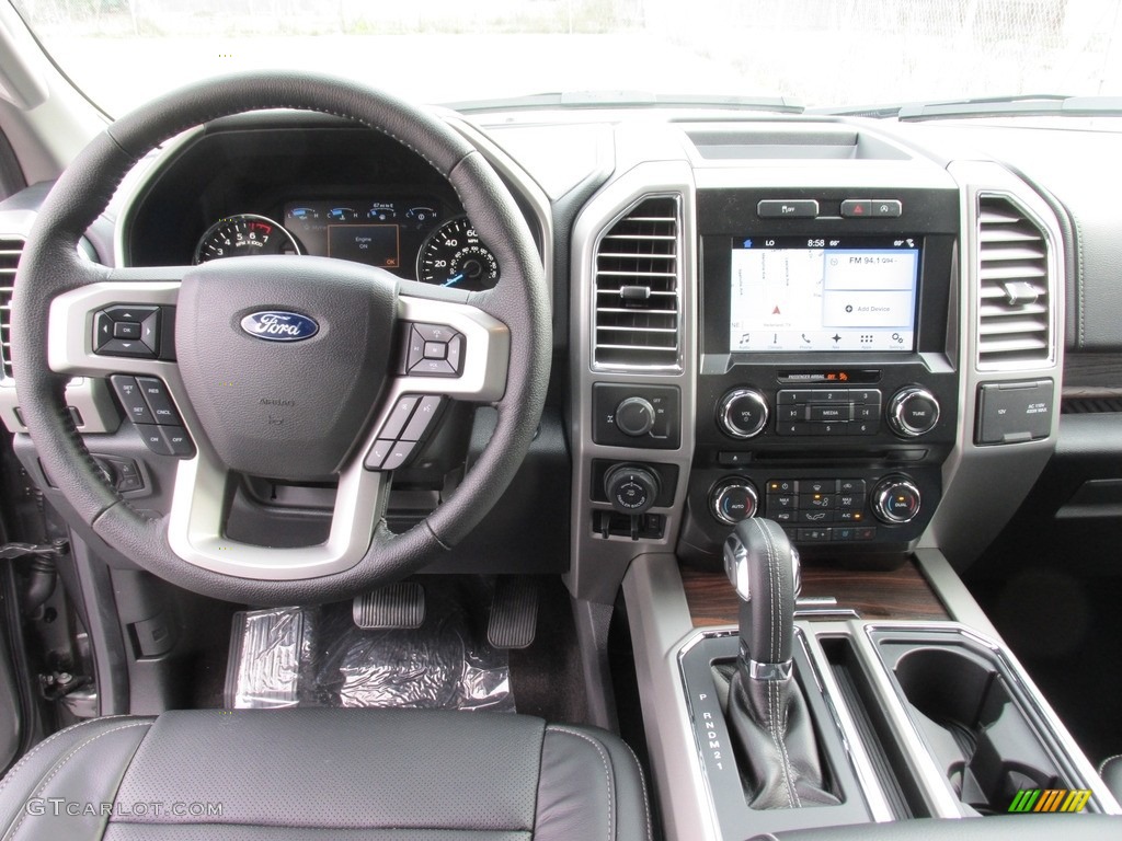 2016 F150 Lariat SuperCrew - Magnetic / Black photo #22