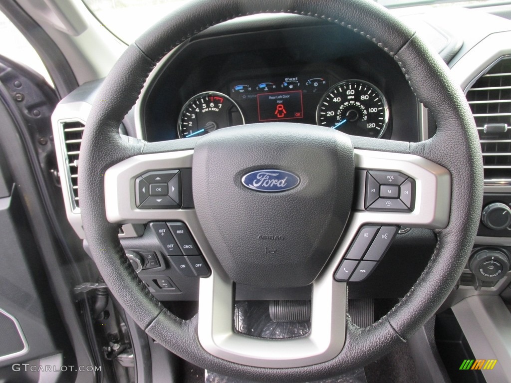 2016 F150 Lariat SuperCrew - Magnetic / Black photo #31