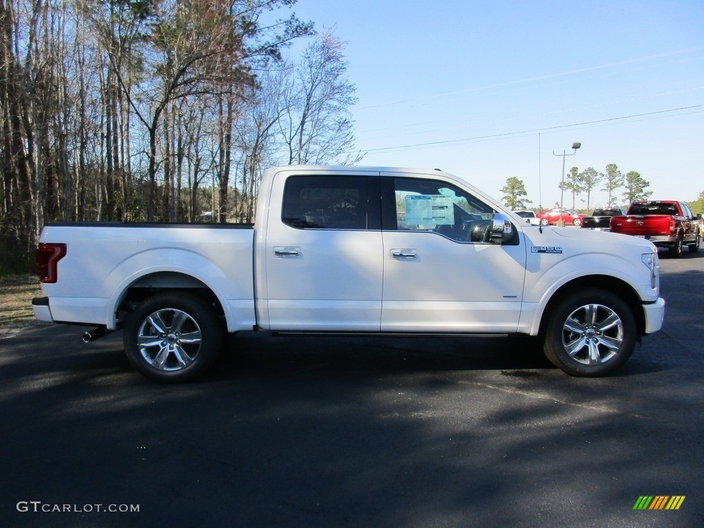 2016 F150 Platinum SuperCrew - White Platinum / Platinum Black photo #2