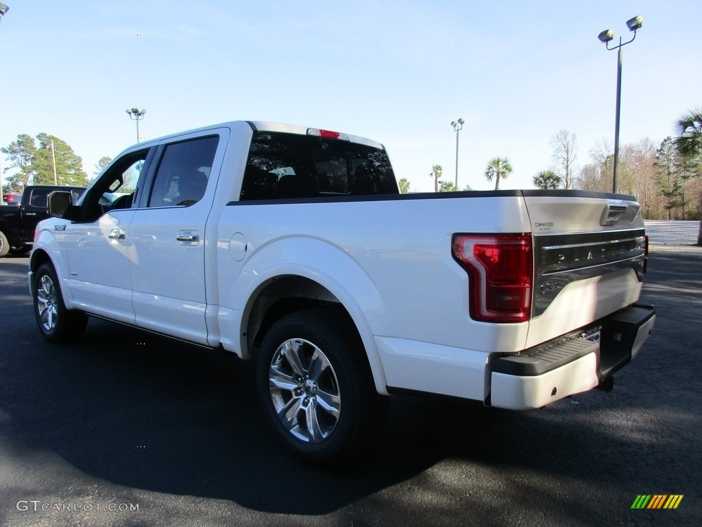 2016 F150 Platinum SuperCrew - White Platinum / Platinum Black photo #7