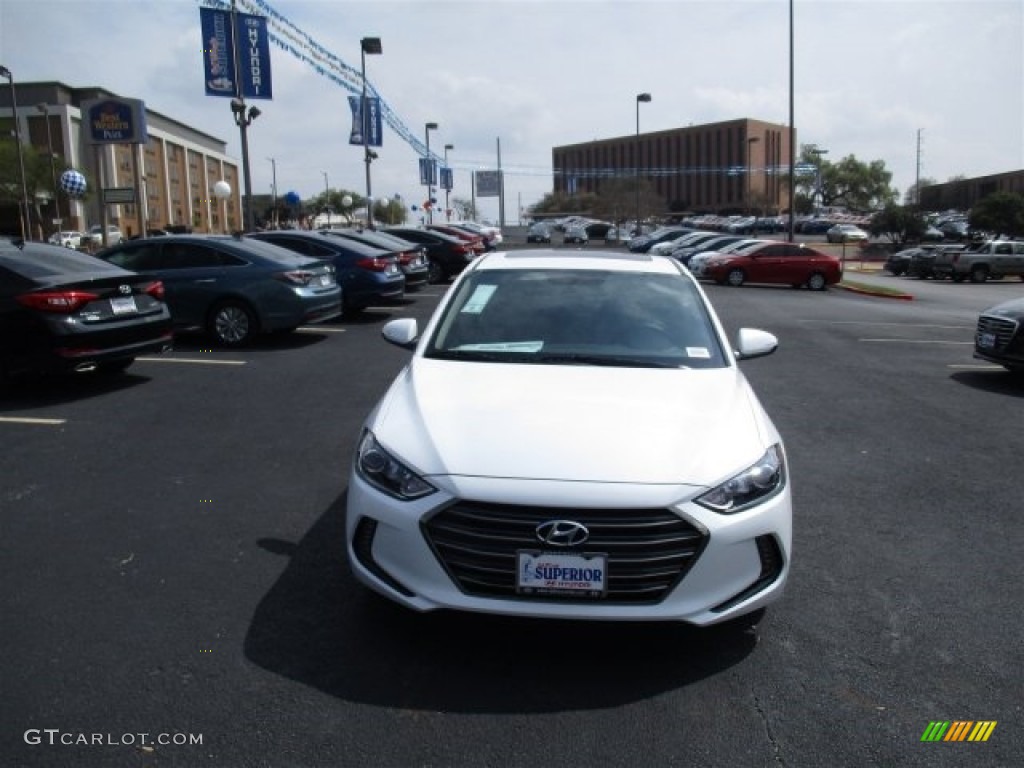 2017 Elantra Limited - White / Beige photo #2