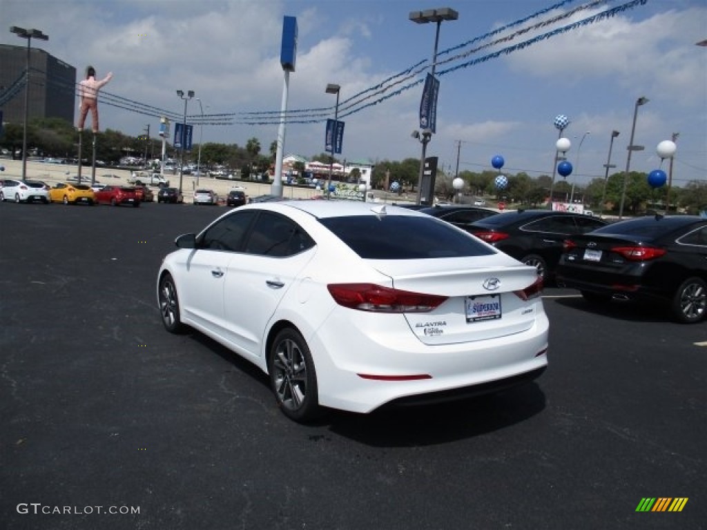 2017 Elantra Limited - White / Beige photo #5