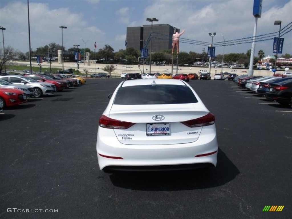 2017 Elantra Limited - White / Beige photo #6
