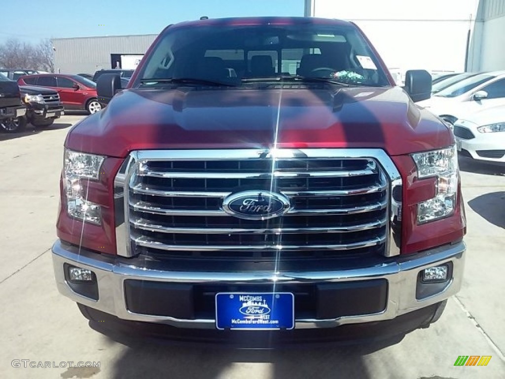 2016 F150 XLT SuperCrew - Ruby Red / Medium Earth Gray photo #7
