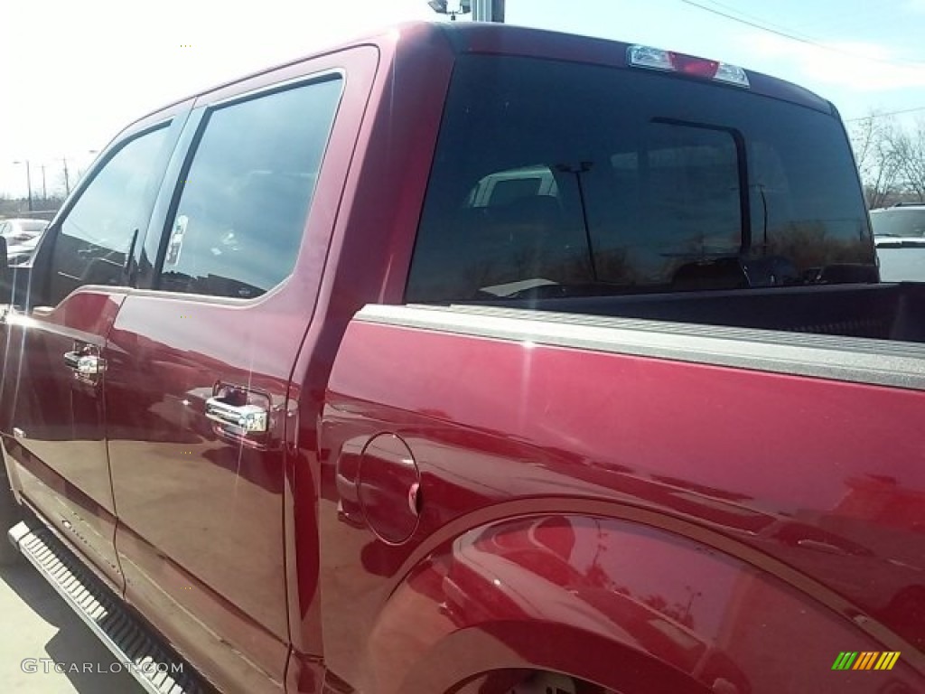 2016 F150 XLT SuperCrew - Ruby Red / Medium Earth Gray photo #9