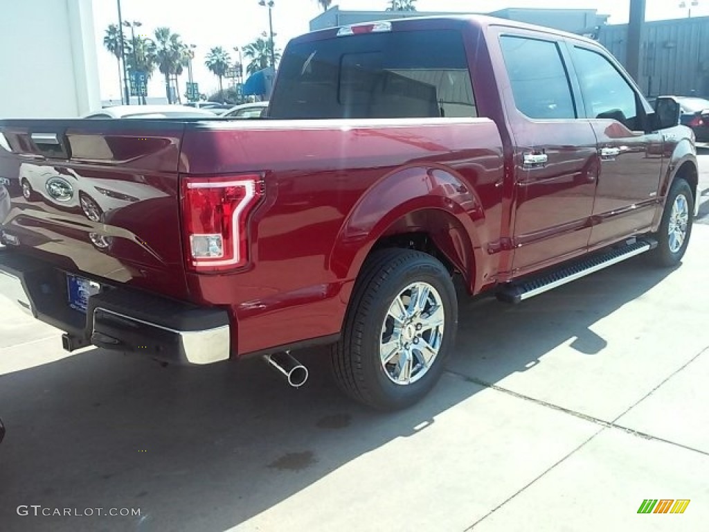 2016 F150 XLT SuperCrew - Ruby Red / Medium Earth Gray photo #12
