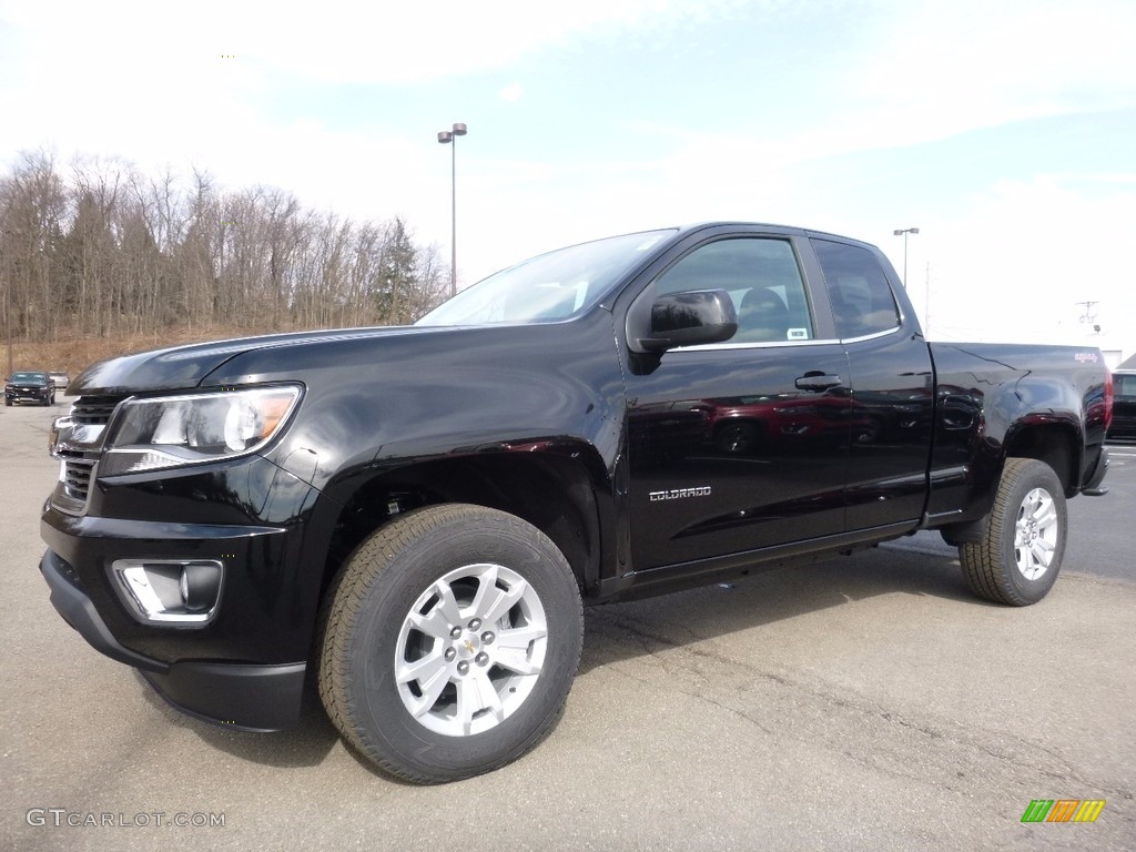 Black 2016 Chevrolet Colorado LT Extended Cab 4x4 Exterior Photo #111417373