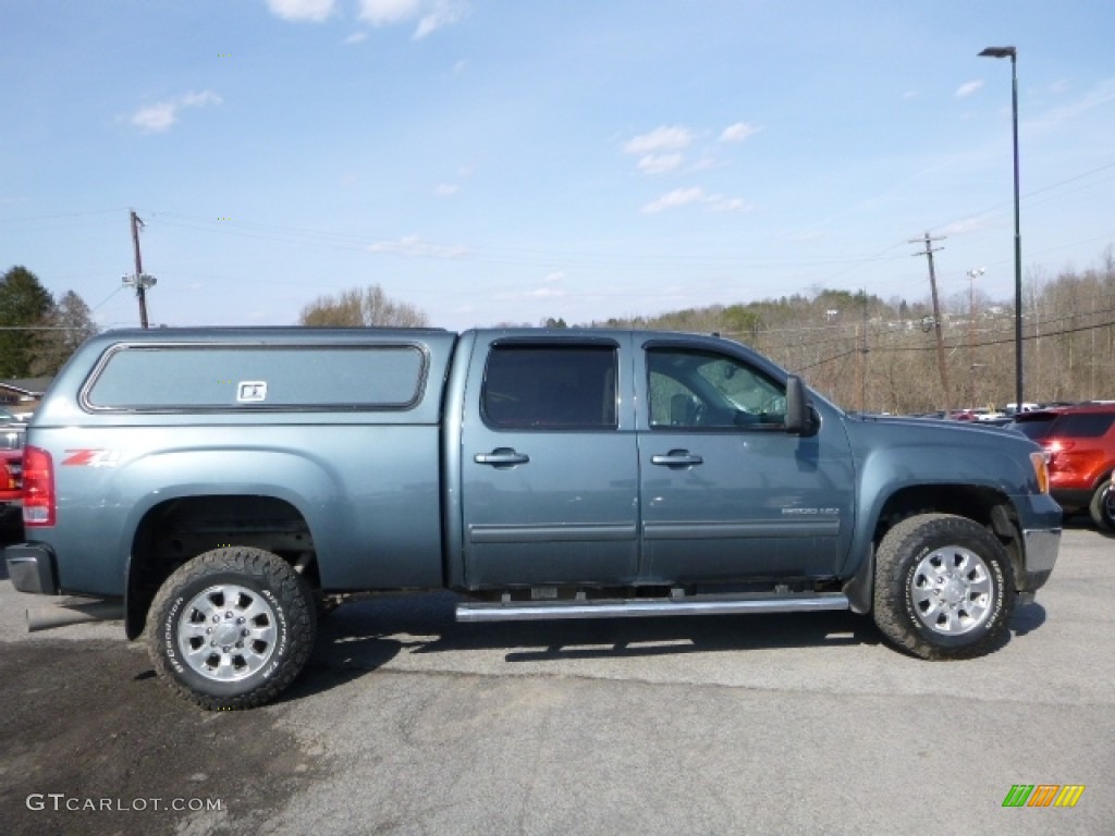 2014 Sierra 2500HD SLT Crew Cab 4x4 - Stealth Gray Metallic / Ebony photo #6