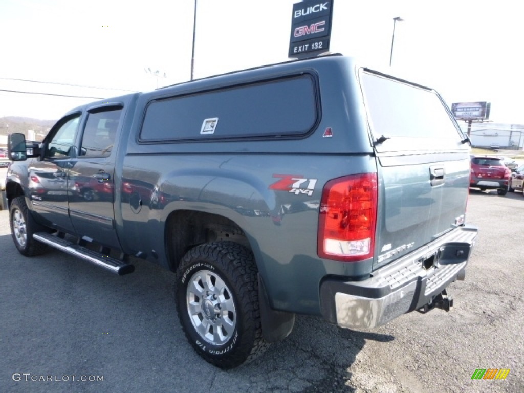 2014 Sierra 2500HD SLT Crew Cab 4x4 - Stealth Gray Metallic / Ebony photo #10