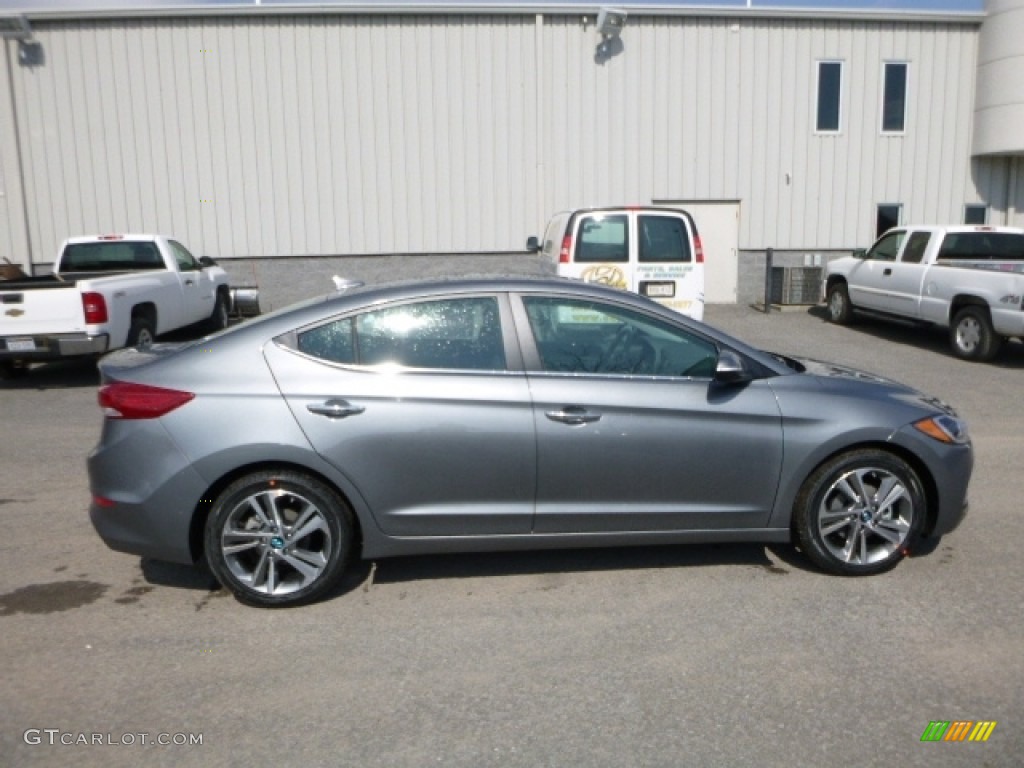 Gray 2017 Hyundai Elantra Limited Exterior Photo #111421744