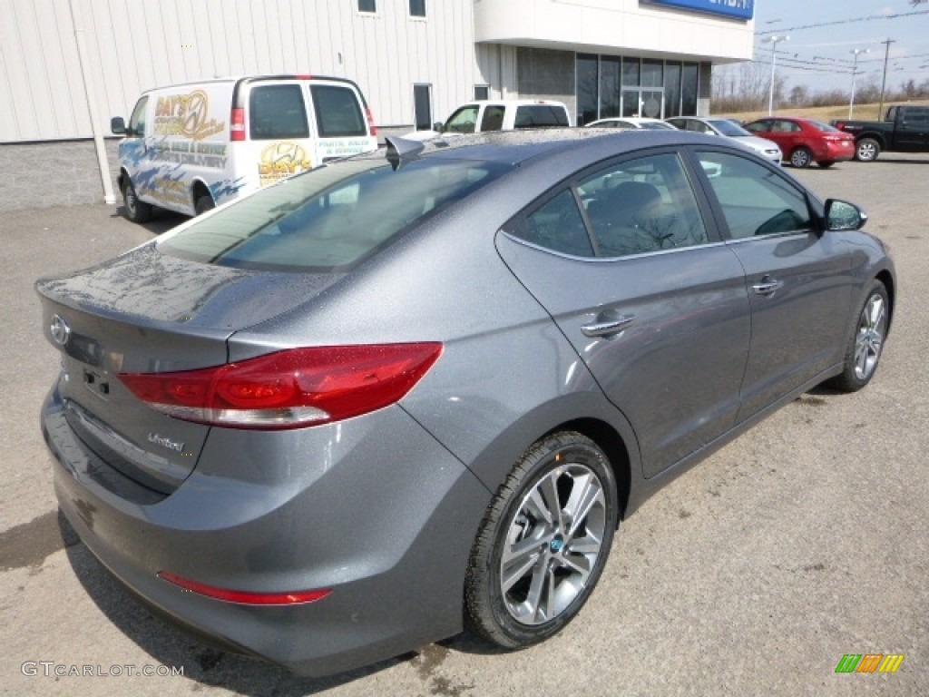 2017 Elantra Limited - Gray / Gray photo #6