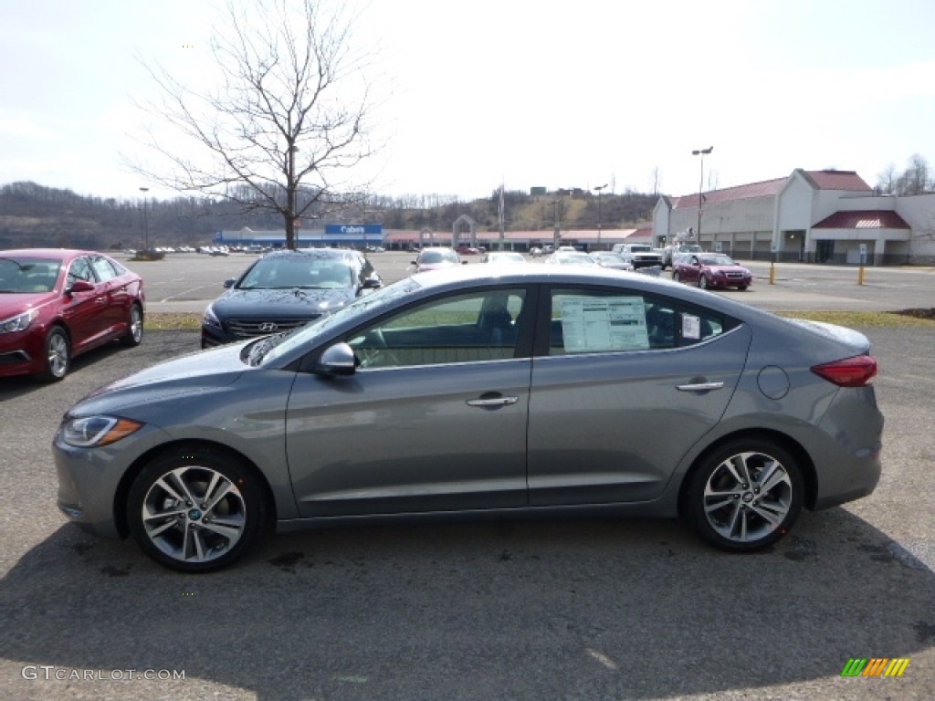 2017 Elantra Limited - Gray / Gray photo #9