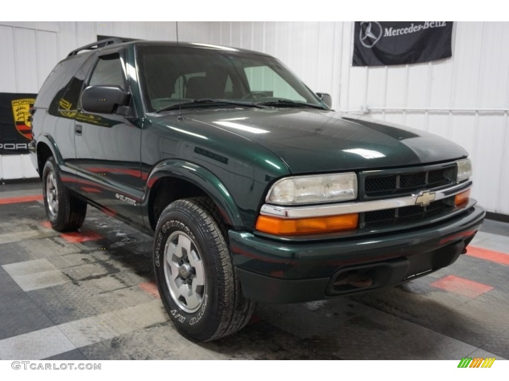 2003 Blazer LS 4x4 - Dark Green Metallic / Graphite photo #5