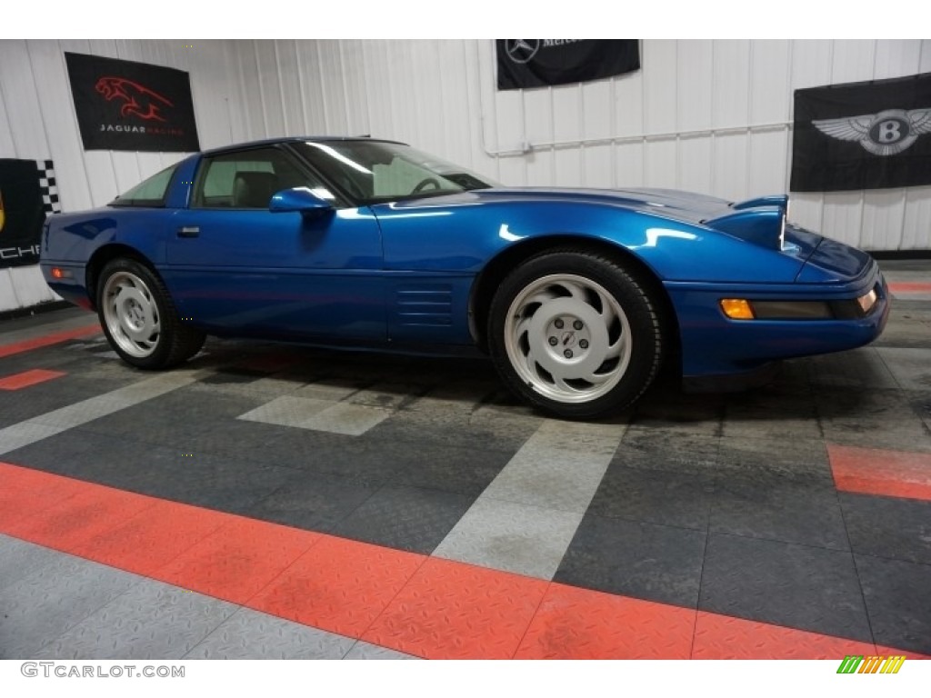 1992 Corvette Coupe - Medium Quasar Blue Metallic / Gray photo #6