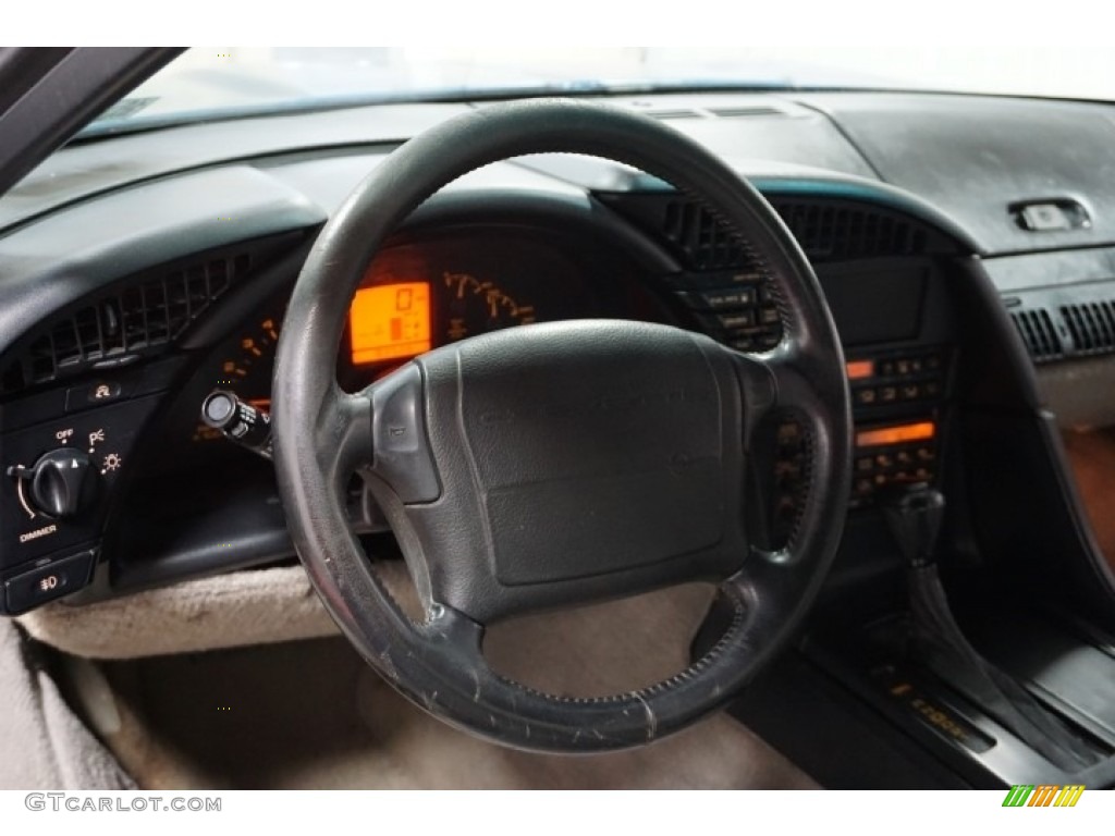 1992 Corvette Coupe - Medium Quasar Blue Metallic / Gray photo #26