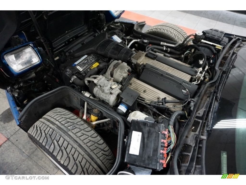 1992 Corvette Coupe - Medium Quasar Blue Metallic / Gray photo #39