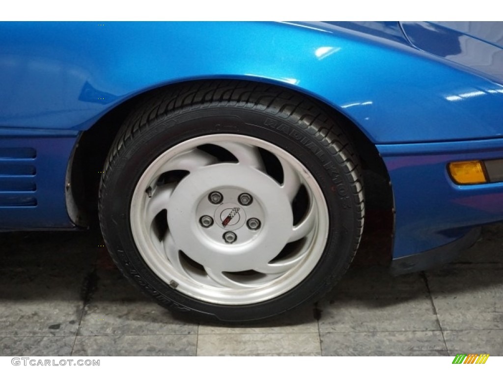 1992 Corvette Coupe - Medium Quasar Blue Metallic / Gray photo #52