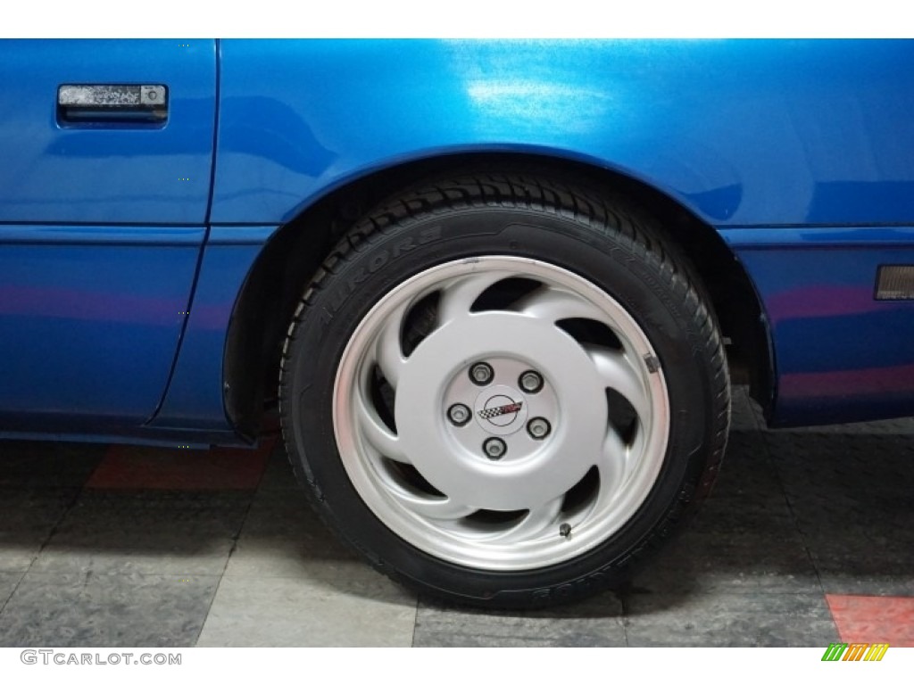 1992 Corvette Coupe - Medium Quasar Blue Metallic / Gray photo #66
