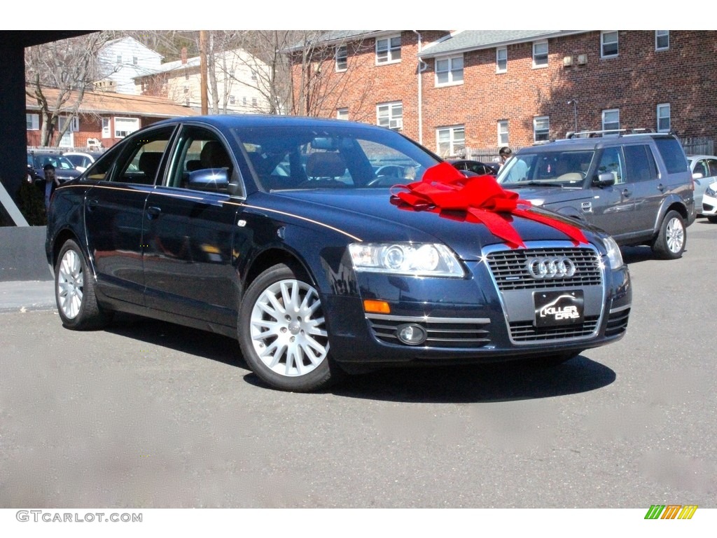 2007 A6 3.2 quattro Sedan - Night Blue Pearl / Amaretto photo #1