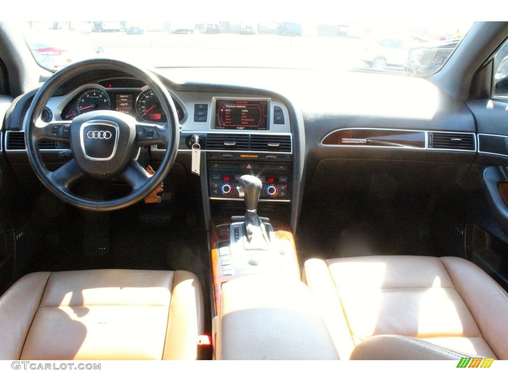 2007 A6 3.2 quattro Sedan - Night Blue Pearl / Amaretto photo #7