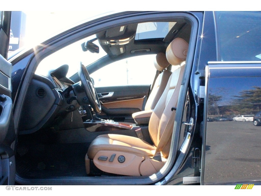 2007 A6 3.2 quattro Sedan - Night Blue Pearl / Amaretto photo #16