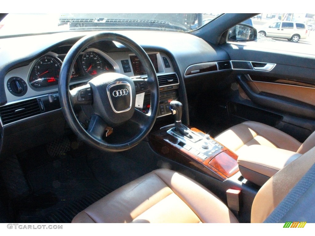 2007 A6 3.2 quattro Sedan - Night Blue Pearl / Amaretto photo #17