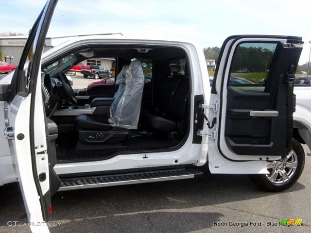 2016 F150 Lariat SuperCab - Oxford White / Black photo #13