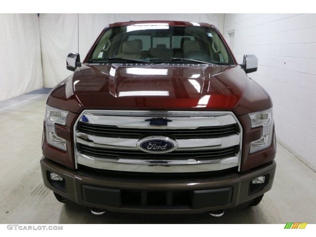2016 F150 Lariat SuperCrew 4x4 - Bronze Fire / Medium Light Camel photo #2