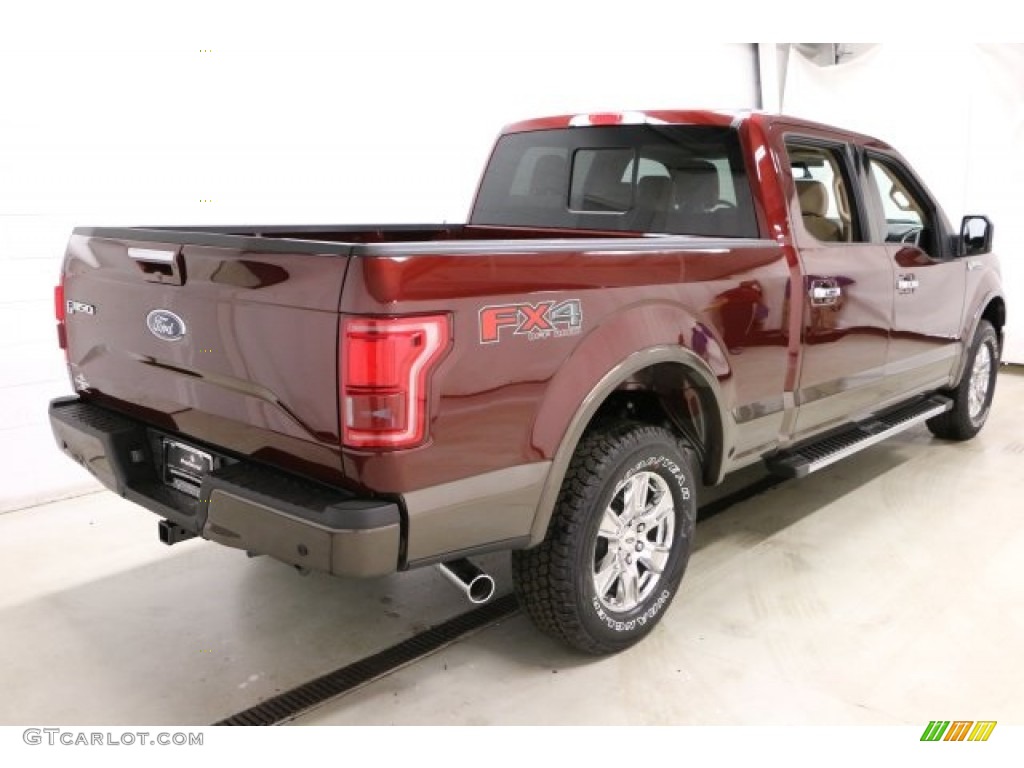 2016 F150 Lariat SuperCrew 4x4 - Bronze Fire / Medium Light Camel photo #4