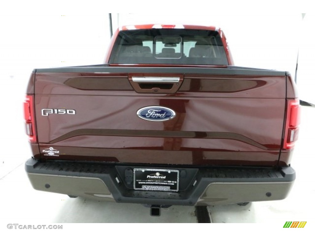 2016 F150 Lariat SuperCrew 4x4 - Bronze Fire / Medium Light Camel photo #5