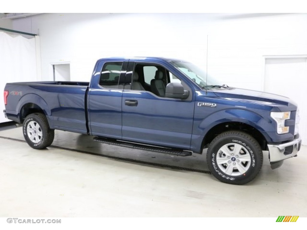 2016 F150 XLT SuperCab 4x4 - Blue Jeans / Medium Earth Gray photo #1