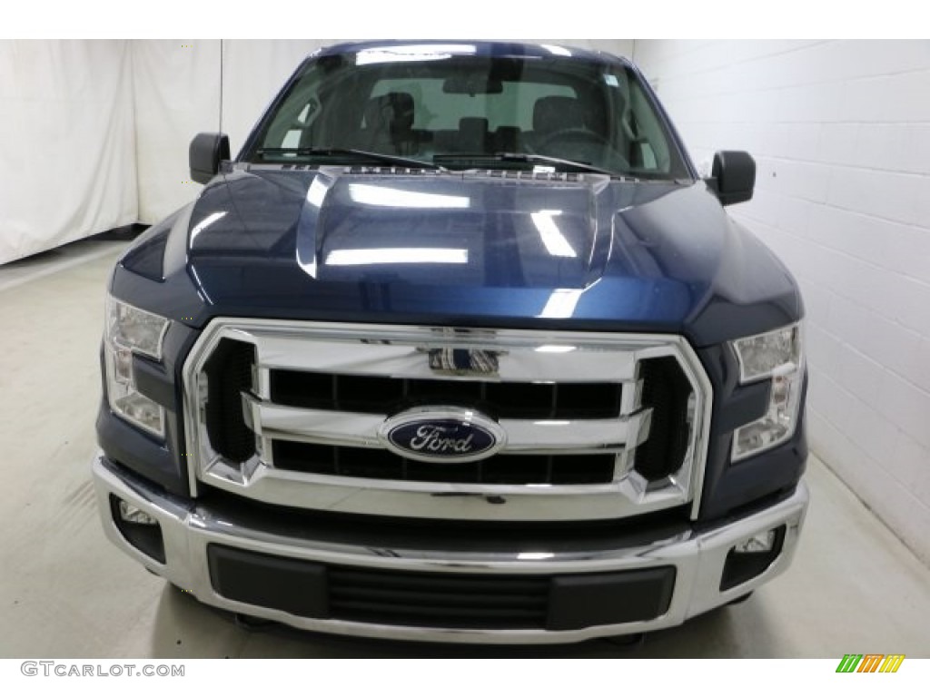 2016 F150 XLT SuperCab 4x4 - Blue Jeans / Medium Earth Gray photo #2