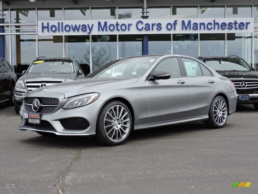 2016 C 450 AMG Sedan - Palladium Silver Metallic / designo Saddle Brown photo #1