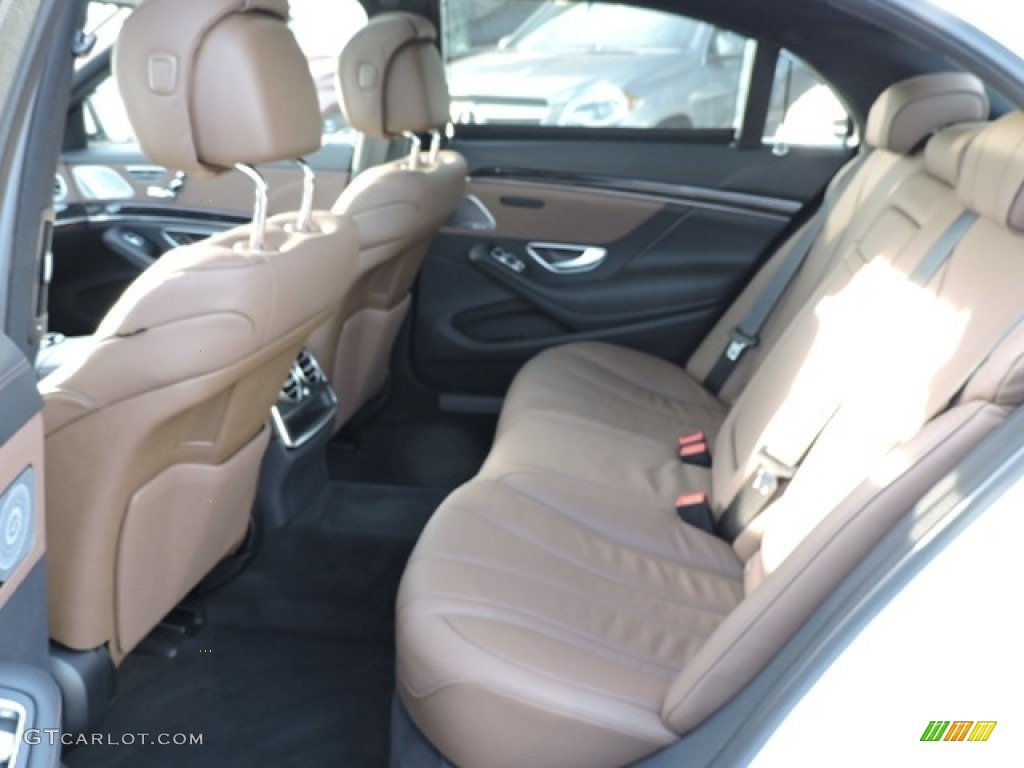 Nut Brown/Black Interior 2016 Mercedes-Benz S 550 4Matic Sedan Photo #111429523