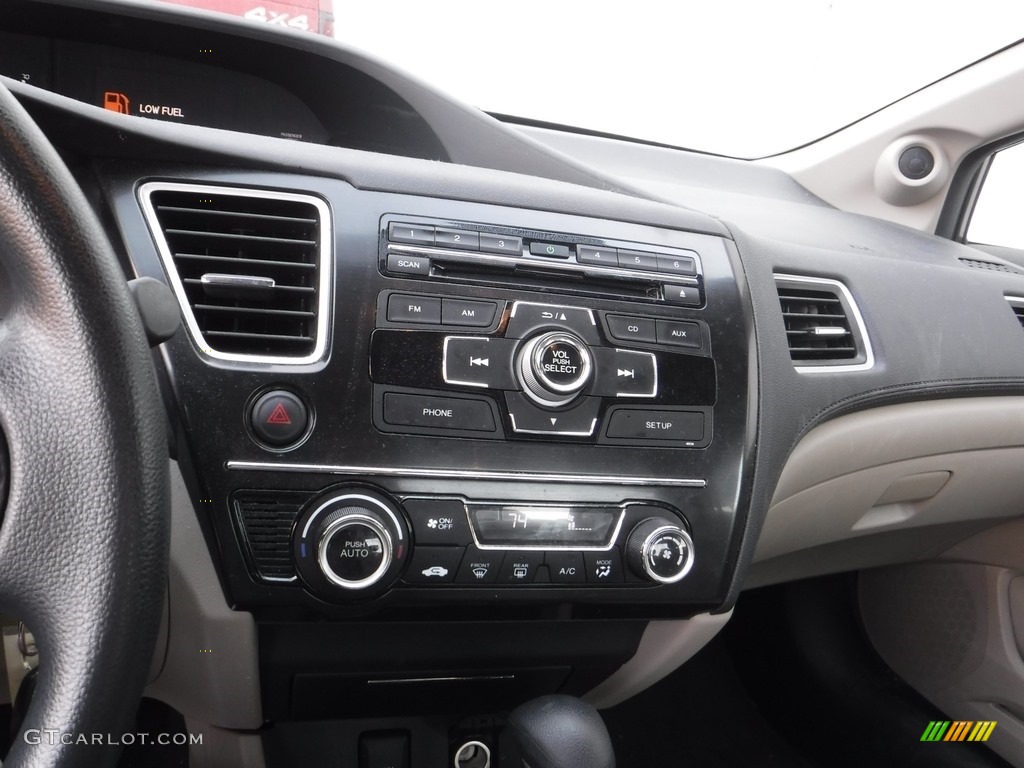 2013 Civic EX Sedan - Urban Titanium Metallic / Beige photo #13