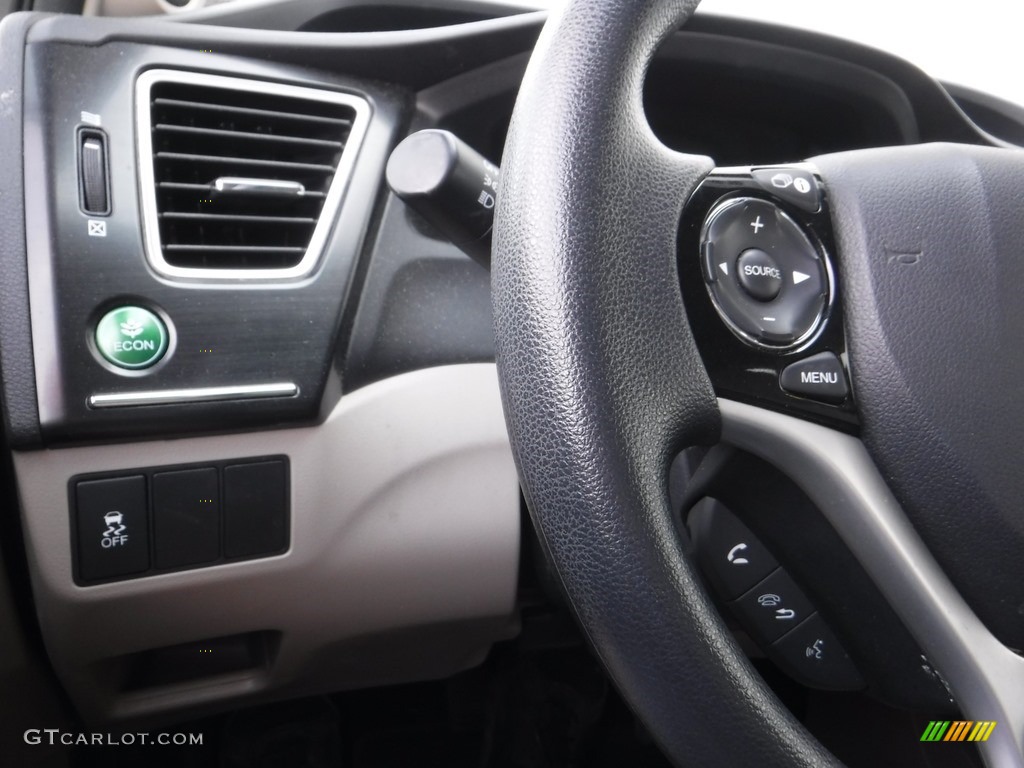 2013 Civic EX Sedan - Urban Titanium Metallic / Beige photo #16