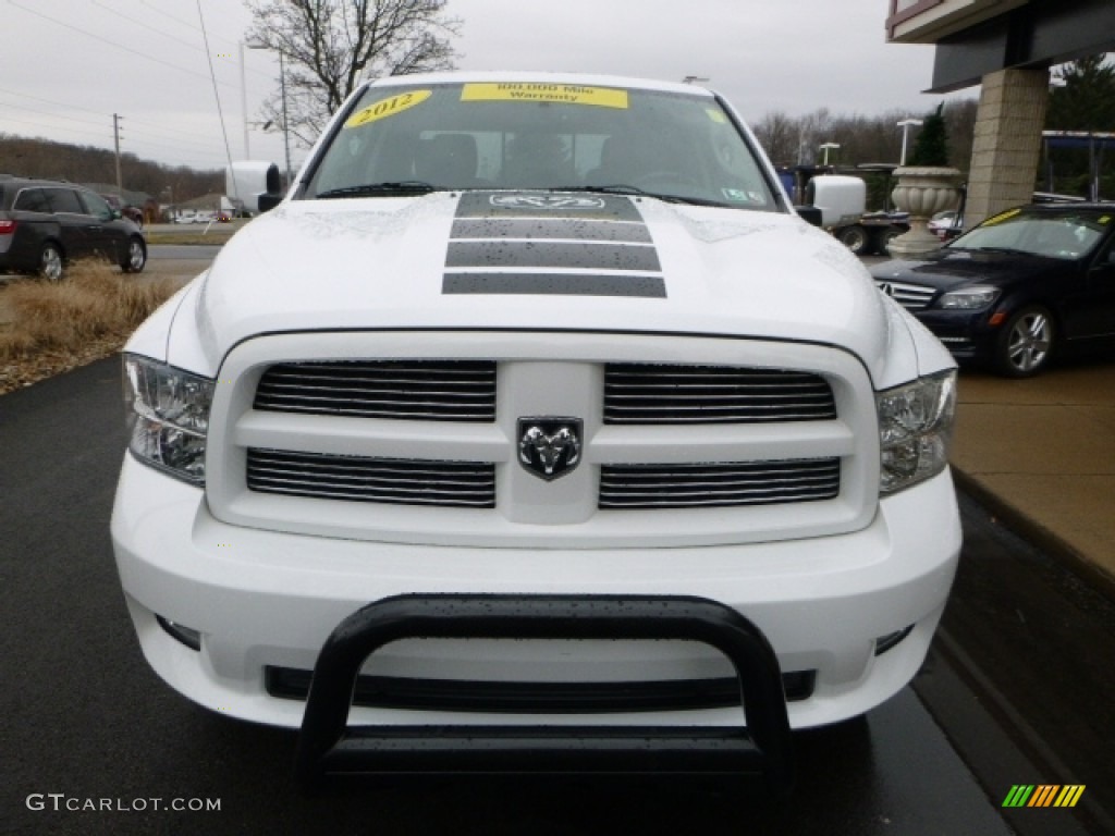 2012 Ram 1500 Sport Quad Cab 4x4 - Bright White / Dark Slate Gray photo #9