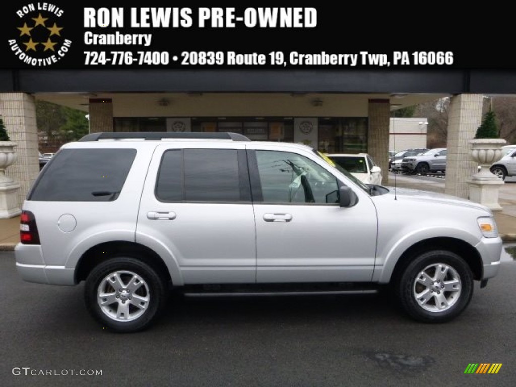 2010 Explorer XLT 4x4 - Brilliant Silver Metallic / Black photo #1
